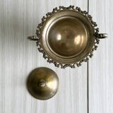 Antique silver-plated sugar bowl