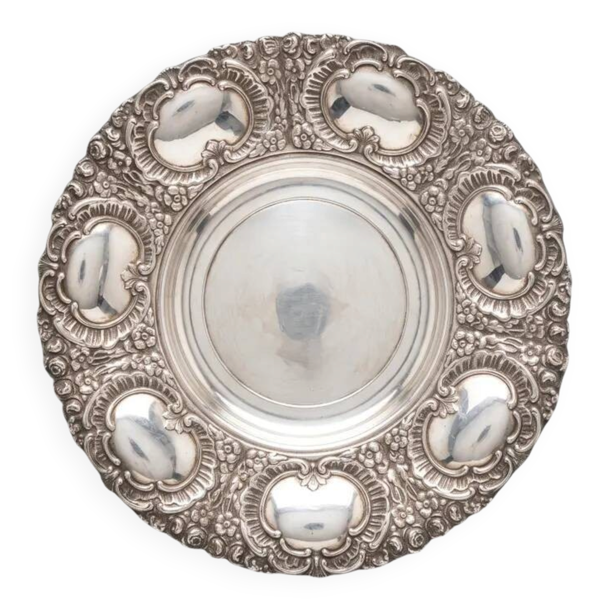Vintage Silver-Plated Fruit Bowl Orbisa MTL | Silver Metal Fruit Bowl 20th Century | Antique Serving Dish Chic Centrepiece