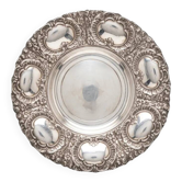 Plateau Fruits Argenté Vintage Orbisa MTL | Coupe à Fruits Métal Argenté XXè Siècle | Plat de Service Ancien Centre de Table Chic