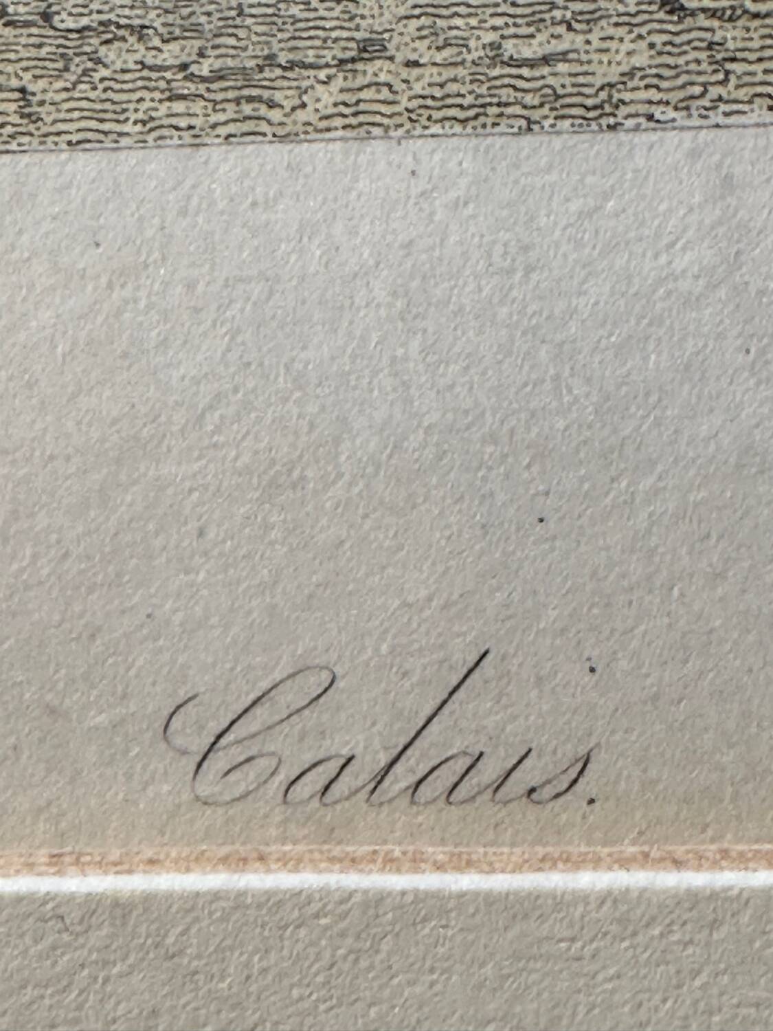 Calais 1834 - Original Engraving by JT Willmore - drawing by C. Stanfield