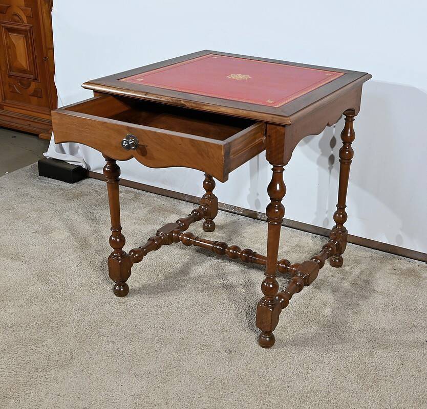 Small Solid Walnut Table, Louis XIII / Louis XIV style – Early 19th century