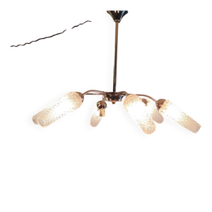 lustre 6 feux en métal