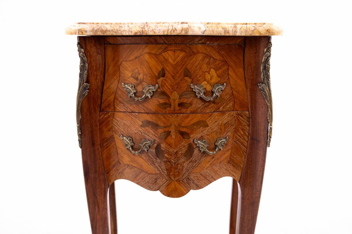 Pair of bedside tables, France, ca. 1920.