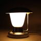 Napako Art Deco chrome and opal glass table lamp, Czechoslovakia 1930s