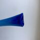 Colorful blue Murano blown glass vase 60s-70s