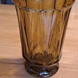 Smoked glass vase from the 70s