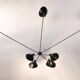 Spider wall light with seven fixed arms