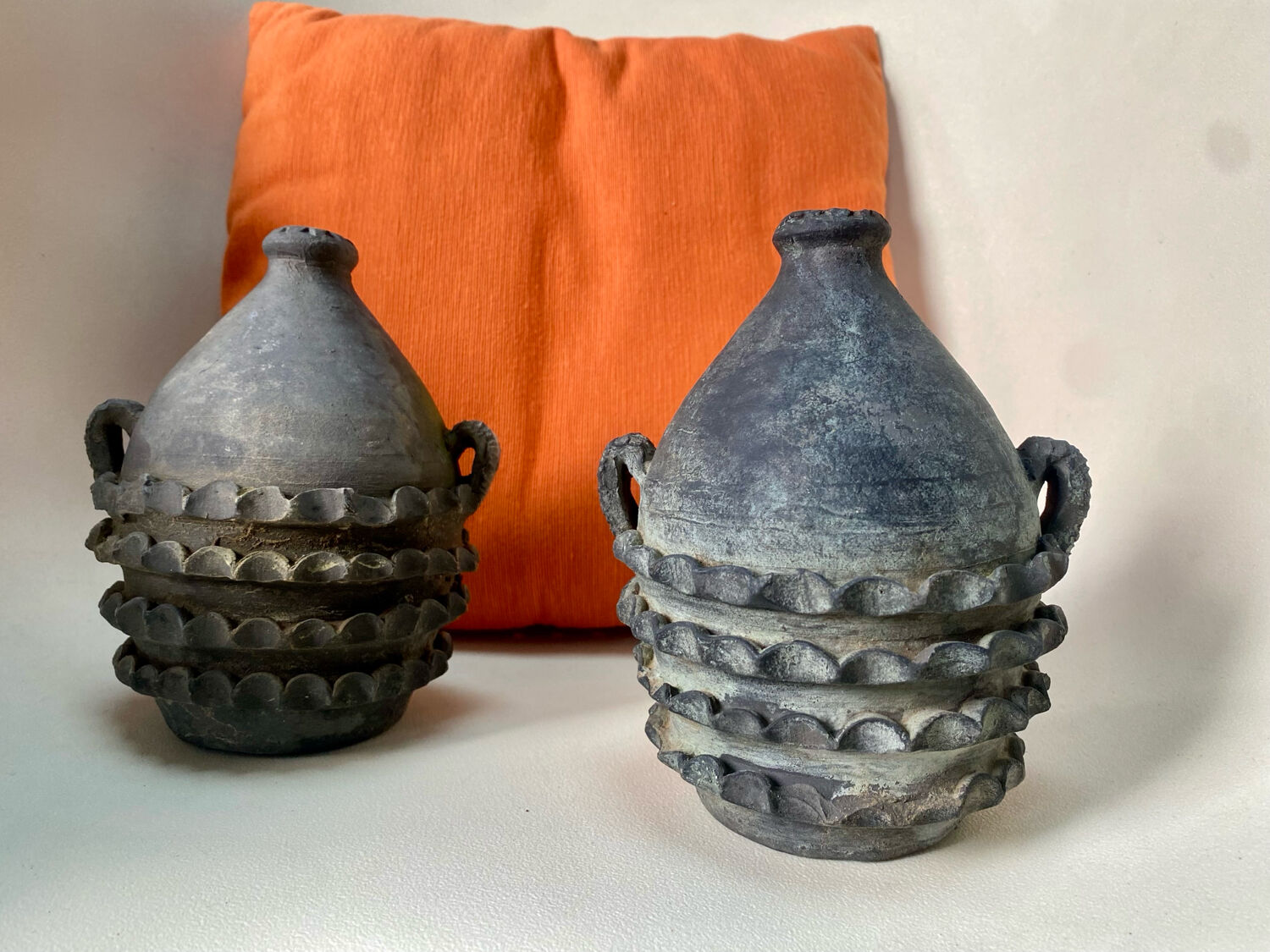 Pair of terracotta vases
