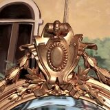 Ice oval wooden gilded 19th 75x102cm