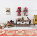 Tapis turc rouge pâle, 75x385cm