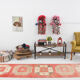 2x12 pale red turkish runner rug, 75x385cm