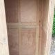 Parisian wardrobe 2 sliding doors fir raw wood