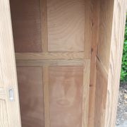 Armoire parisienne 2 portes coulissantes sapin bois brut