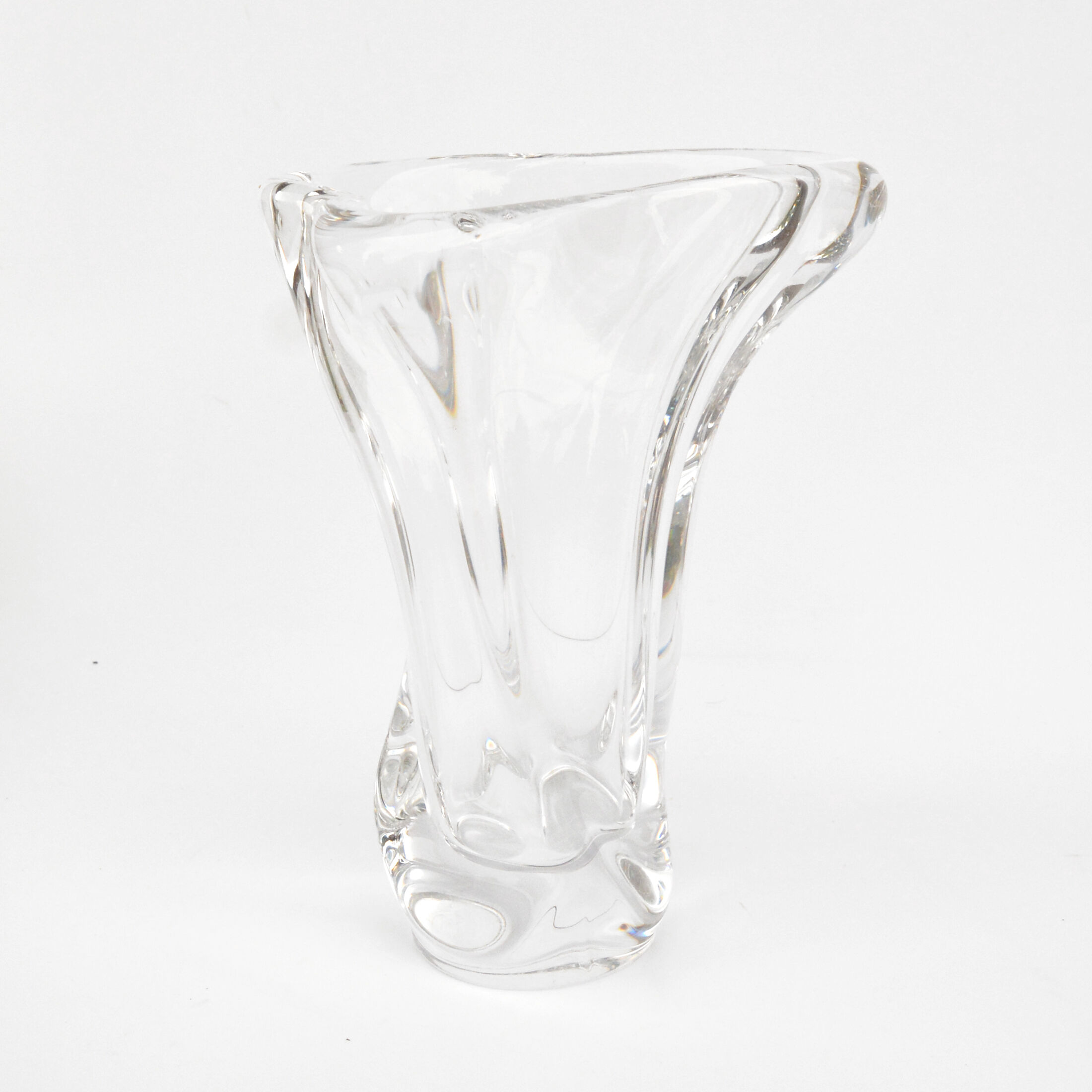 Crystal Vase, Art Vannes, France, 1970s