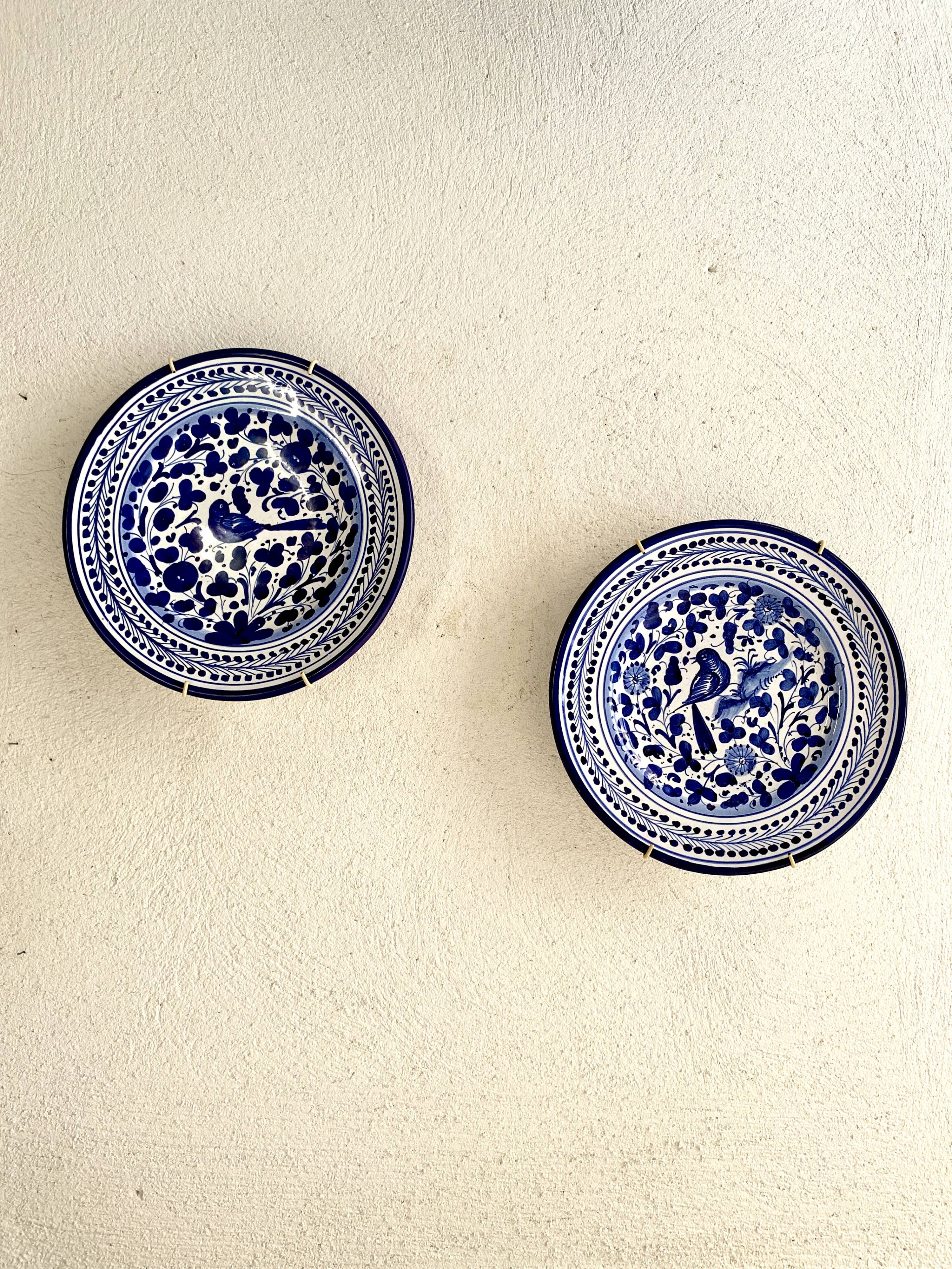 Duo Italian ceramic plates