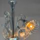 Venetian lustre in grey-blue Murano glass, circa 1930.