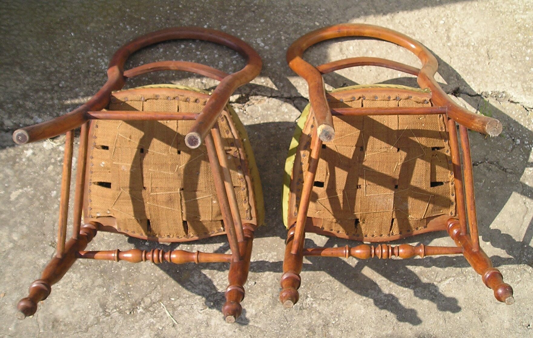 Pair of Louis Philippe chairs in cherry wood