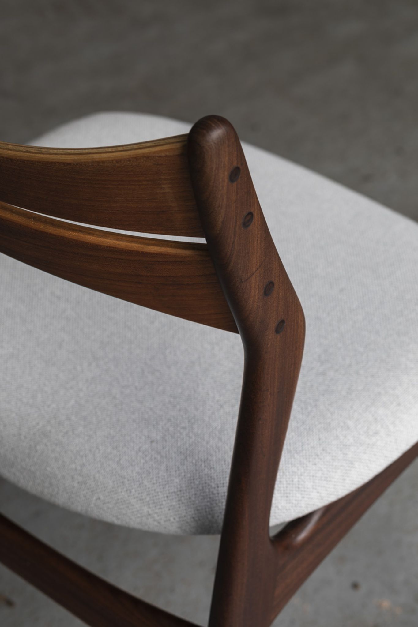 Set of 4 dining chairs ‘model 310’ by Erik Buch for Chr. Christensens Møbelfabrik, Danish design, 60