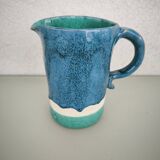 Blue ceramic jug