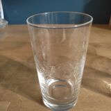 Verres cristal ciselé fleur