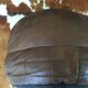 Pouf en cuir patchwork