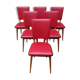 Chairs in red skaï