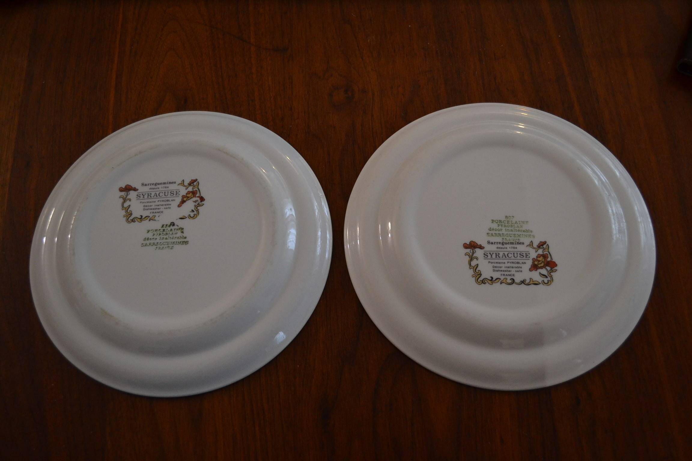 Set of 2 Syracuse plates