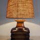 XL glazed ceramic lamp from the 60s/70s
