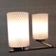Modernist chandelier 4 lights in golden brass - 50s/60s