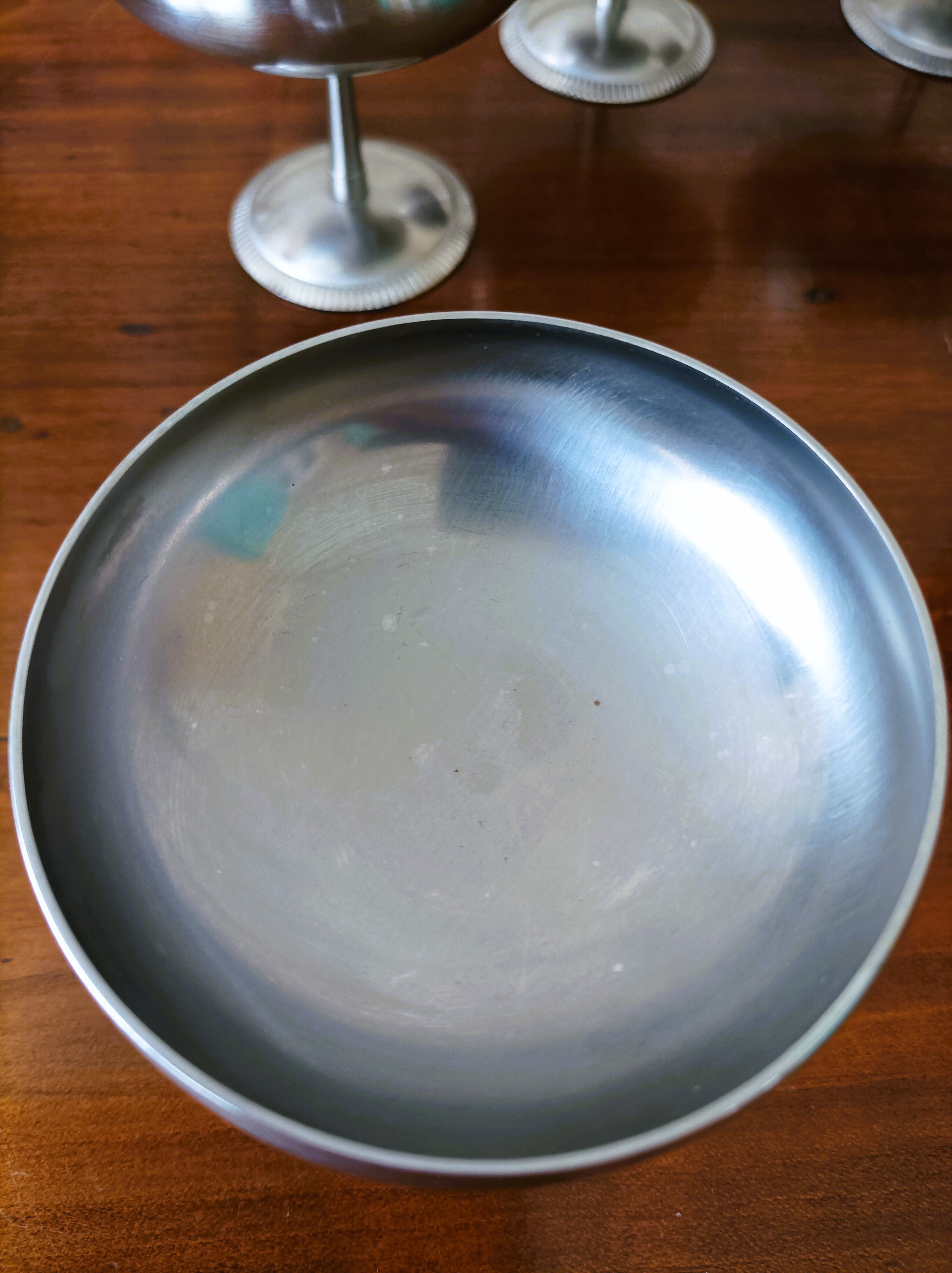 Lot de 6 coupes à glace en inox