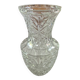 large vintage cut crystal vase