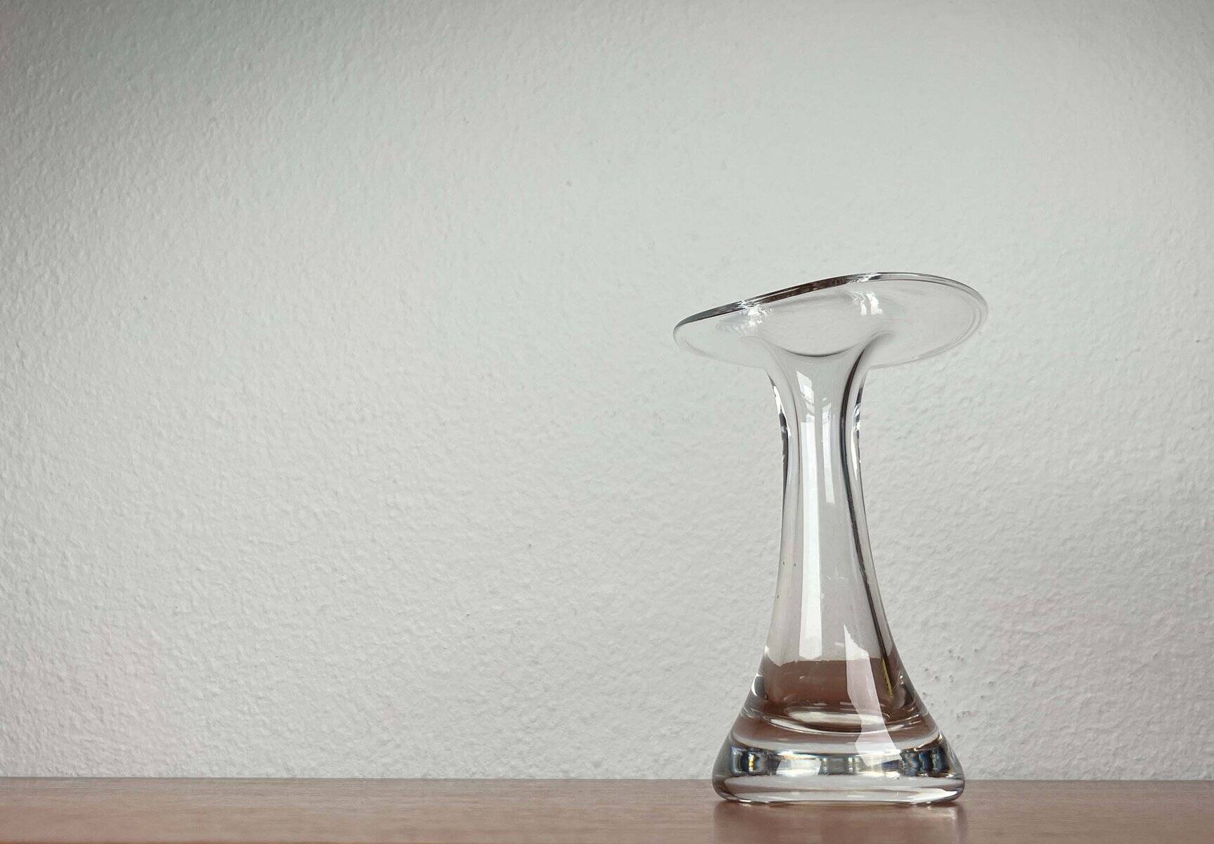 Vintage glass vase from the German Flamingo series by Peill & Putzler, 1970s.