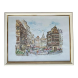 Watercolor of Strasbourg