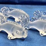 10 Art Deco fish knife holders signed YER