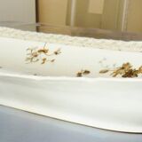 Long fish and meat dish, 19th century, Haviland Limoges porcelain, 66cm