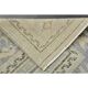 Vintage Turkish Oushak Handmade Wool Cotton Beige Runner Rug 71x315