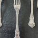 Set of 6 solid silver forks, Hénin goldsmith et cie, Minerve punch