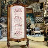 Triptych mirror of brot walnut period napoleon iii xix th century