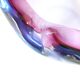 Vide poche Murano en verre rose et violet, années 50