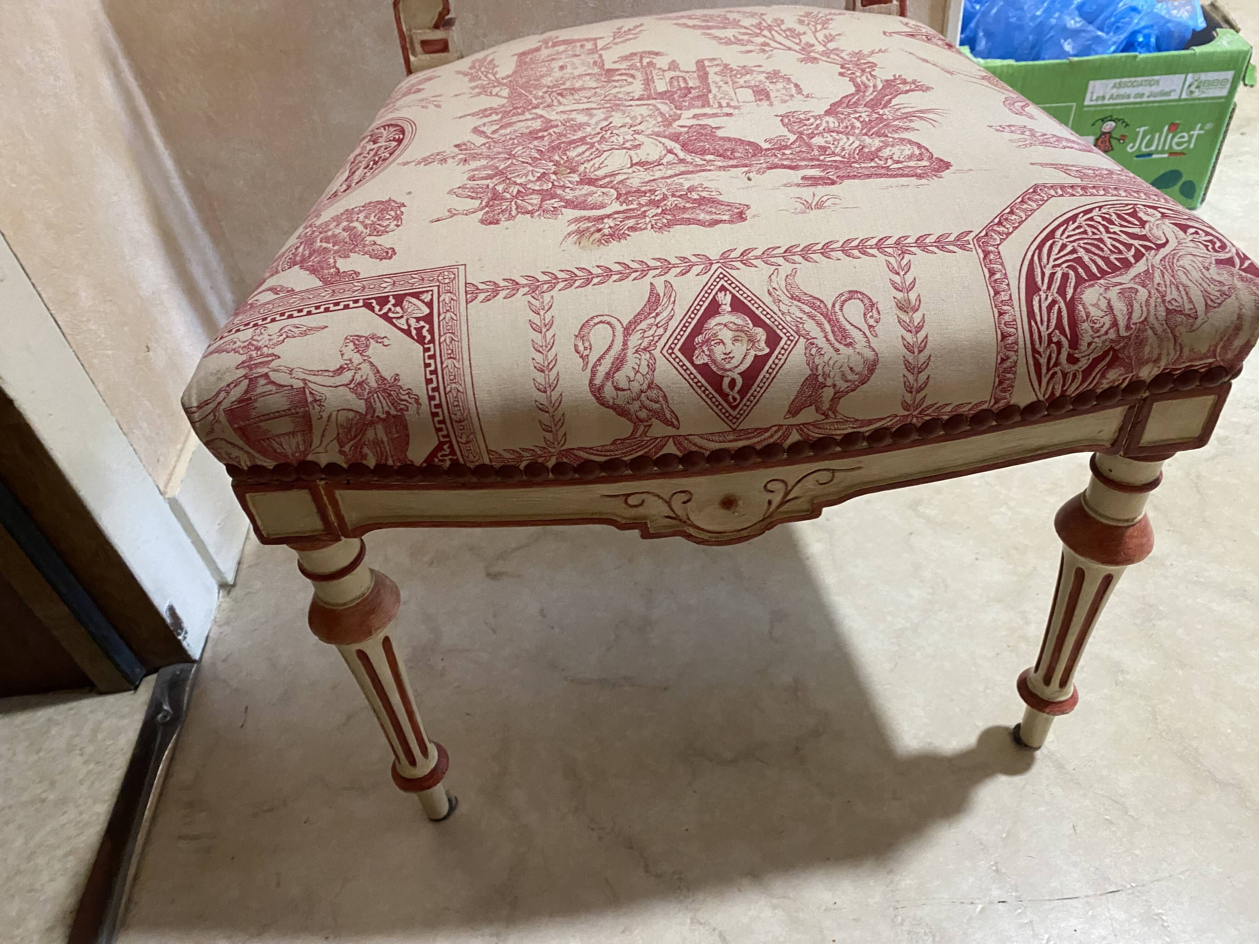 Small tufted chair