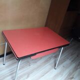 Vintage red formica table