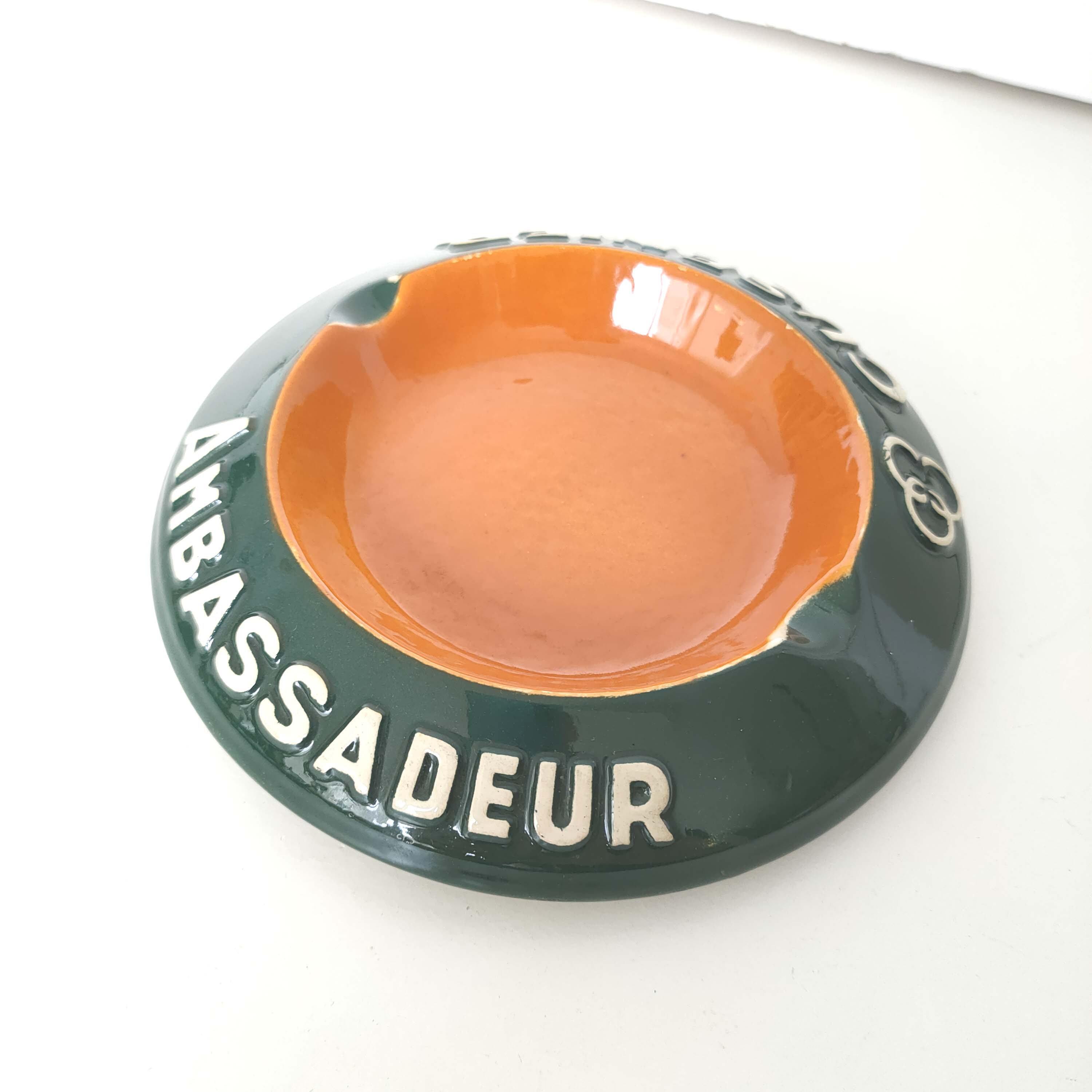 Ashtray Ambassador Ceramic Cusenier