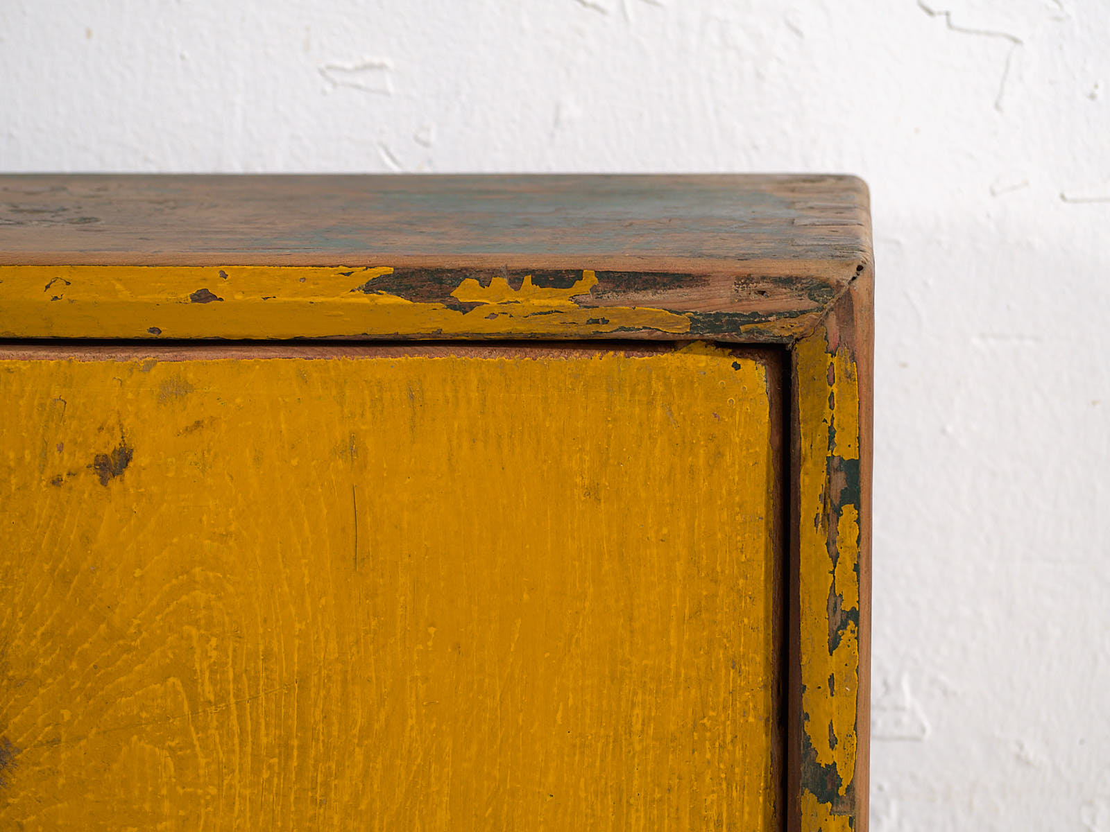 Antique yellow TV cabinet (c.1900)
