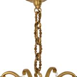 Louis XV style chandelier in gilded bronze with 6 light arms.