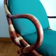 Paire de fauteuils pivotants en rotin 1970