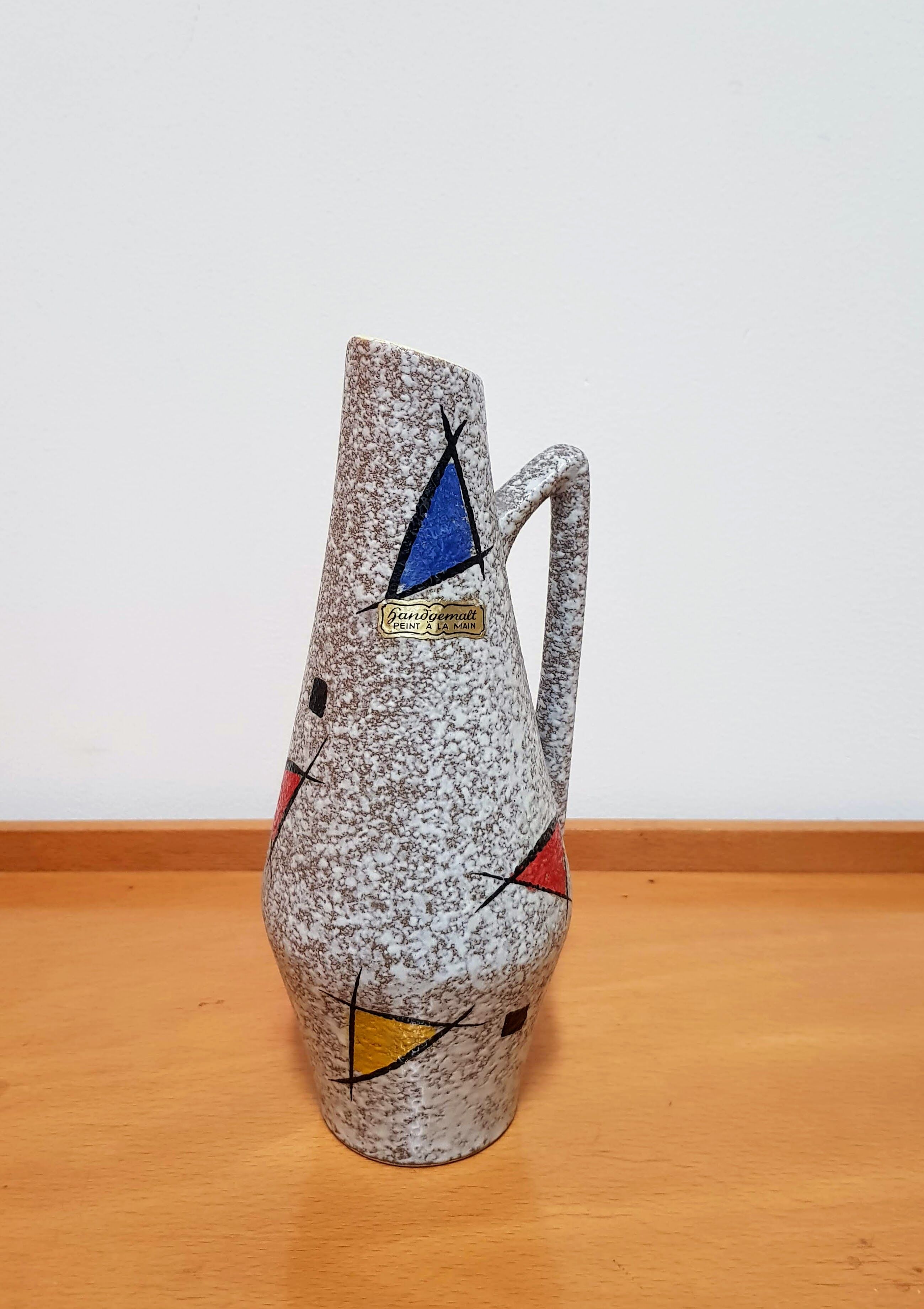 Vintage Fat Lava West German Ceramic Vase by Heinz Siery