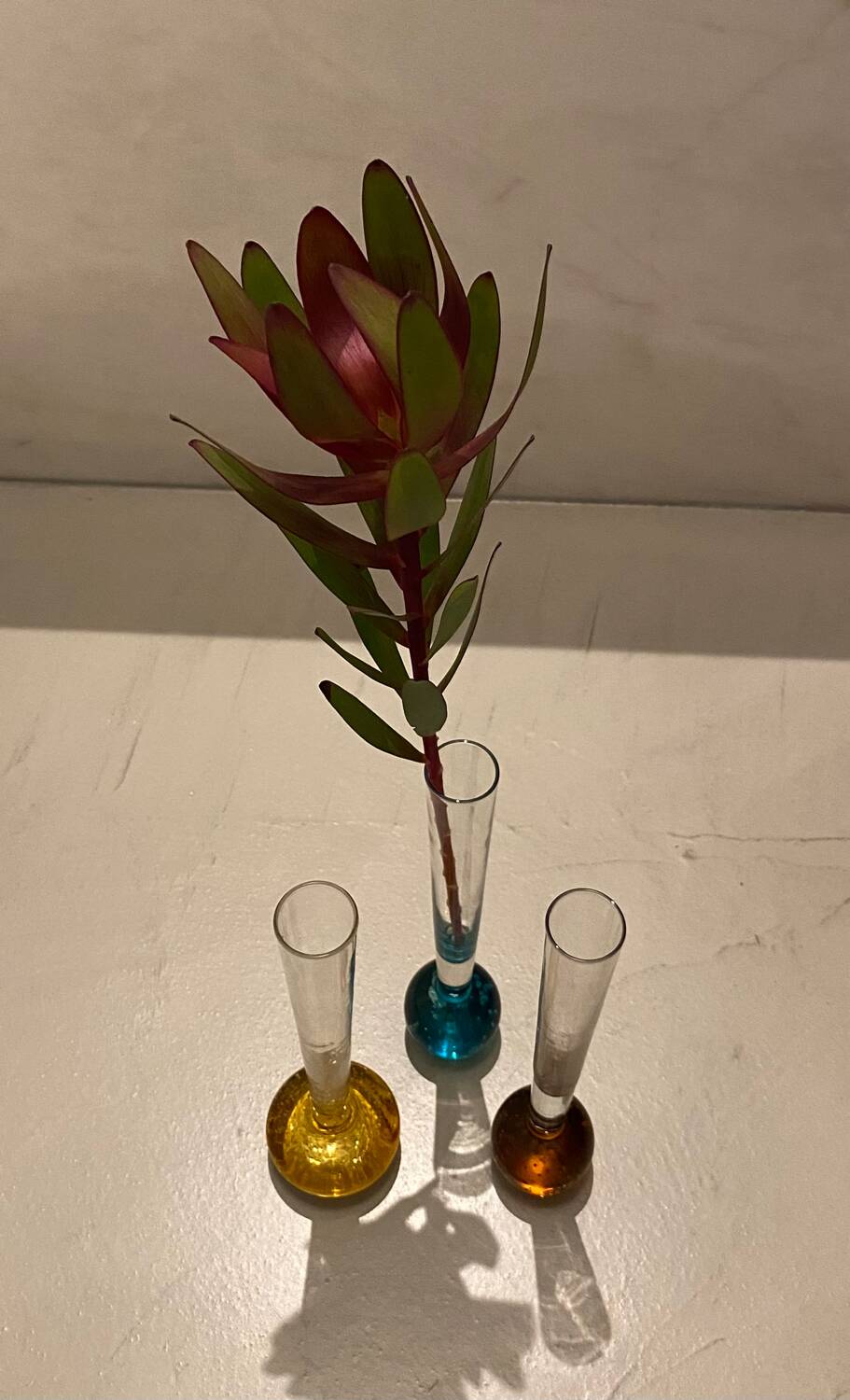 Set of 3 small antique vases