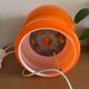 Lampe vintage Space age en verre orange