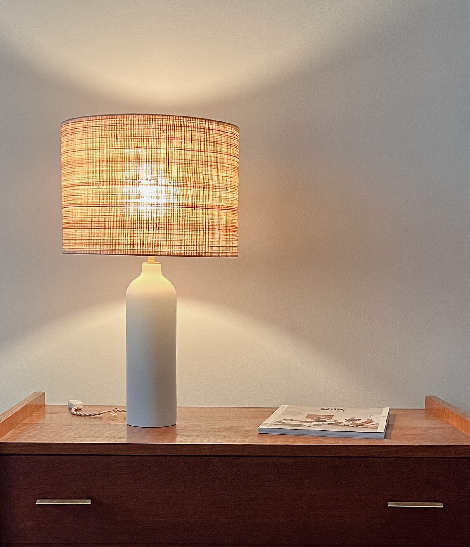 Lampe céramique et rabane