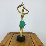 Bronze sculpture African woman